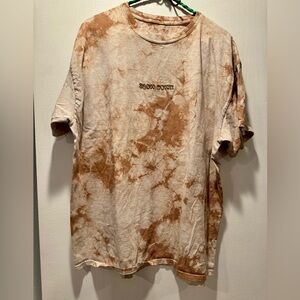 Men's Brown Tie-Dye T-Shirt